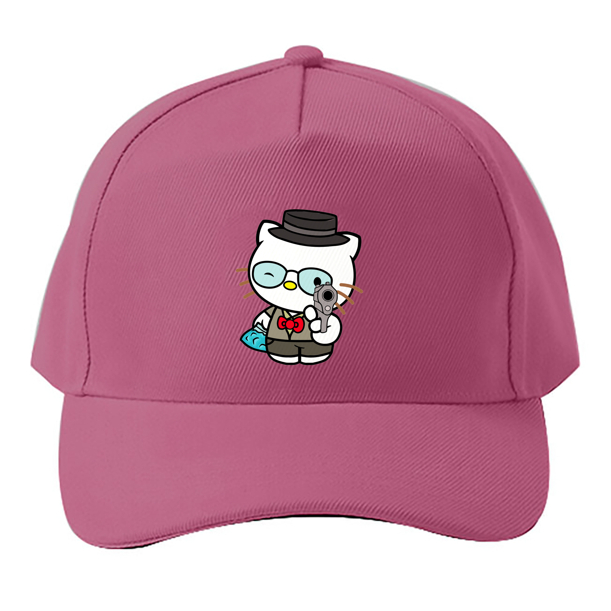 （画像用） Hello Kitty ハローキティ ベースボールキャップ 綿100％ 男女兼用 帽子 スポーツ